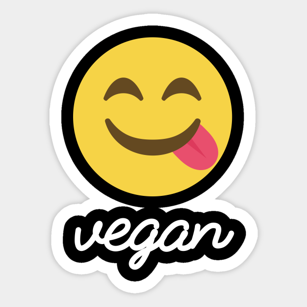 Vegan Emoji Vegan Sticker TeePublic